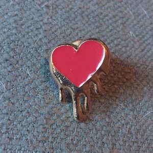 Heart enamel pin
